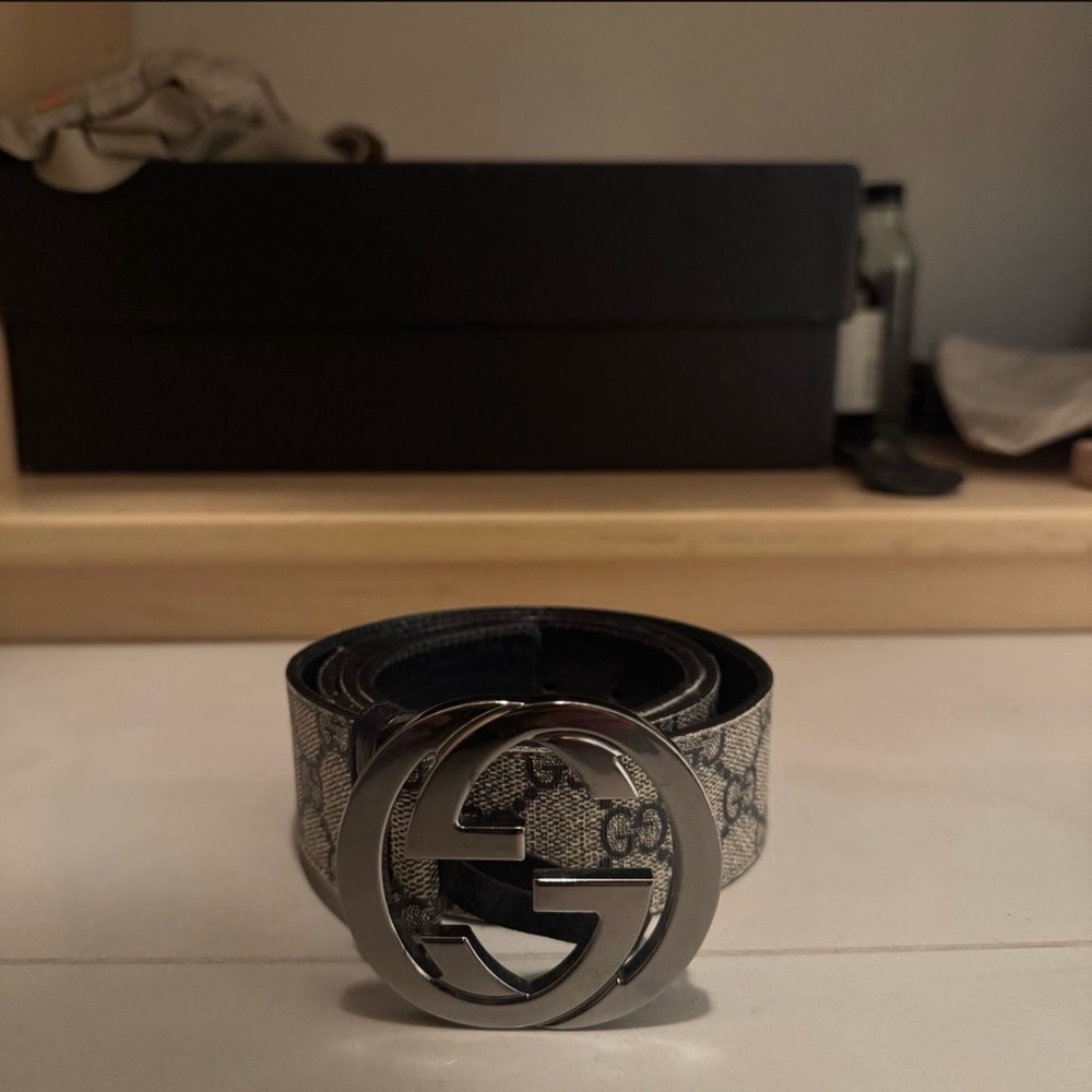Gucci Black and Gray Belt Bag